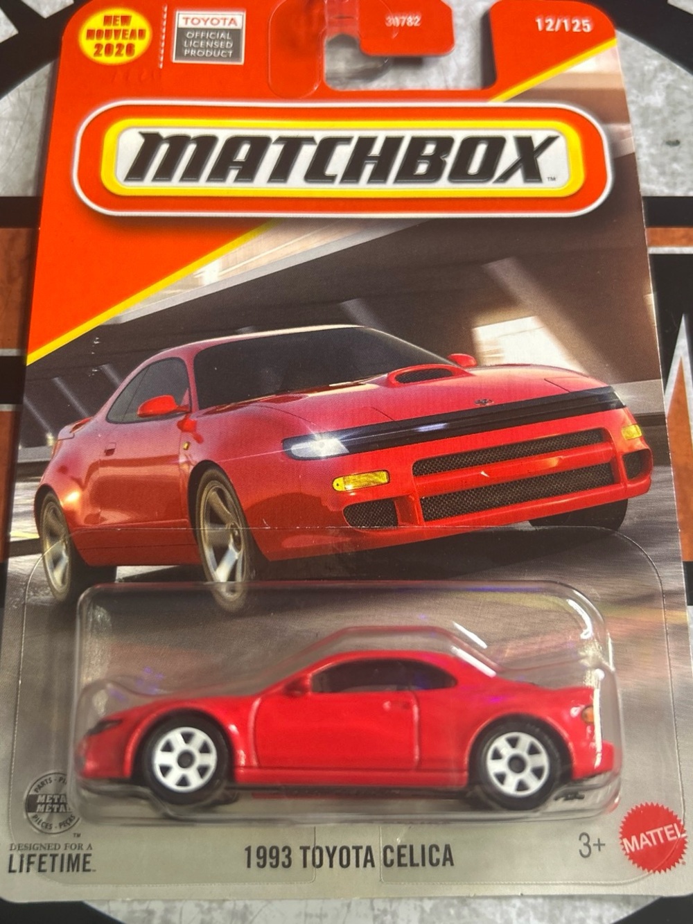 Matchbox Red 1993 Toyota Celica Toy Car